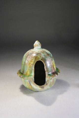 Antique Chinese Sancai Glazed Oil Lamp Ming Dynasty No:3 5