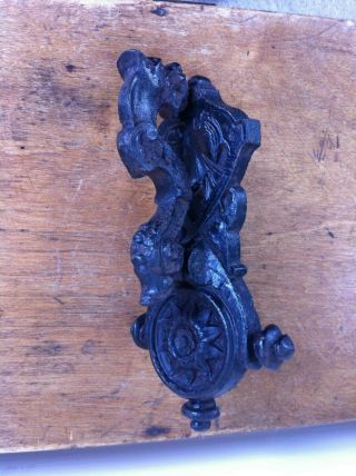 Decorative Victorian Cast Iron Door Knocker - Dragon - 7.  5 Inches
