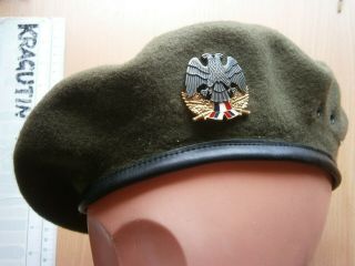 1997 Serbia Army Hat Cap With Badge Officer Beret 1999 Kosovo War Military