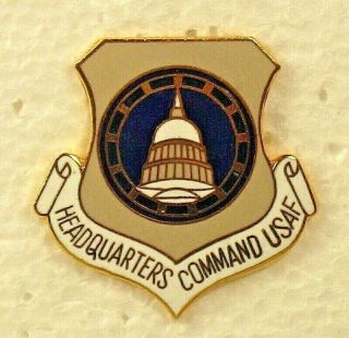 Usaf Air Force Headquarters Command Usaf Badge Insignia Crest Pin Obsolete Ver 2