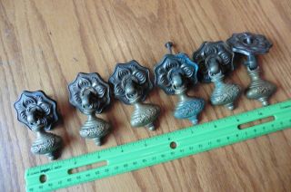 Drawer Pulls Vintage Brass & Metal Dresser Night Stand Handles Salvage Hardware