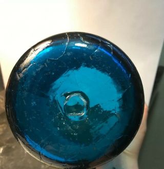 Cracked Vase BLUE Crackled BLENKO 3