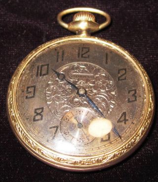 Antique/ Vintage Gold Filled Mechanical Pocket Watch By Normal