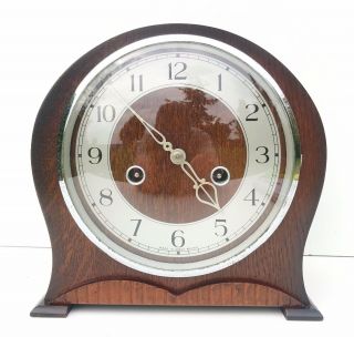Smiths Antique Art Deco Striking Mantel Clock,  1954.  Delightful