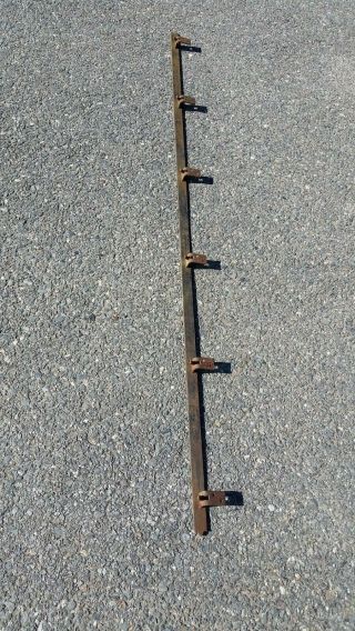 Antique Barn Door Track Rail 72 " Myers Louden Architectural 1 - 1/2 " Standoff