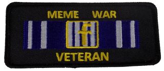 Meme War Veteran Patch Internet Troll Reddit Twitter Facebook Fight Computer