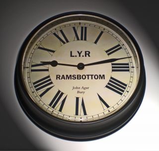 Lancashire & Yorkshire Railway Victorian Style Waiting Room Clock Ramsbottom.