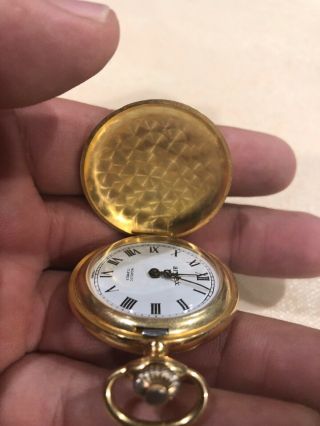 Vintage Rare Arnex Pocket Watch Swiss Made Gold Tone 17 Jewels Incabloc 5