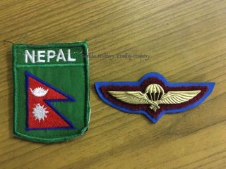 Nepal Army Badge Patch Nepalese Military Para,  Foreign Service Patch Un Battle