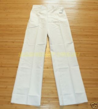 Us Military Navy White Dress Pants 34r Nib