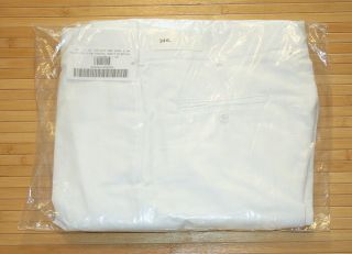 US MILITARY NAVY WHITE Dress Pants 34R NIB 2