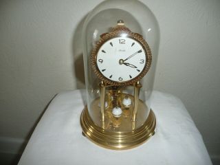 Vintage,  Kundo Anniversary Clock With Miniature Movement,  For Restoration.