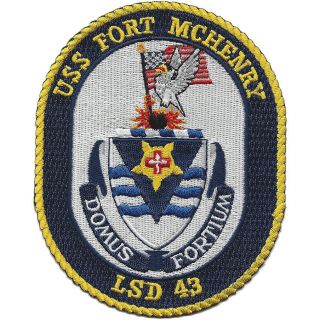 Lsd - 43 Uss Fort Mchenry Patch