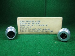 (1) Pl - 108 Connector For Bc - 1023 - A Nos Military