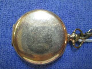 1923? ILLINOIS POCKET WATCH - 17 JEWELS - AUTOCRAT MODEL - SUB DIAL - WITH CHAIN 8