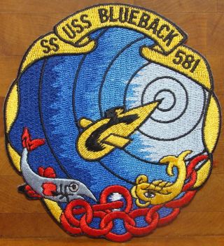 Uss Blueback (ss - 581) Submarine Patch 4 1/2 " X 4 "