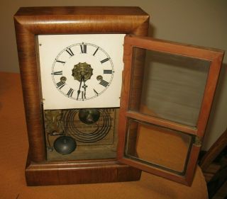 Antique (c1850?) Ansonia Brass And Copper Co.  Mantel Table Shelf Clock: Not Test