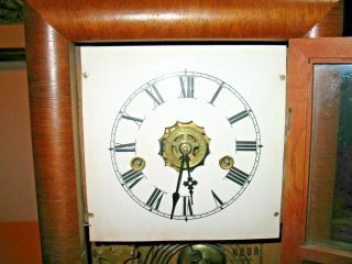 Antique (c1850?) ANSONIA BRASS AND COPPER CO.  Mantel Table Shelf Clock: NOT TEST 3
