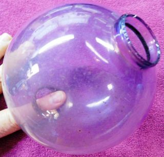 Amethyst Glass Lightning Rod Ball