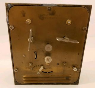 Antique 1920 ' s ANSONIA Clock Company Art Deco Mechanical Wind - Up Alarm Clock 4
