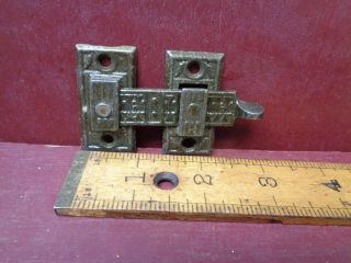 1 RARE MORE AVAIL NOS ANTIQUE SHUTTER BAR JELLY CABINET LATCH 1880 ' s 001 3