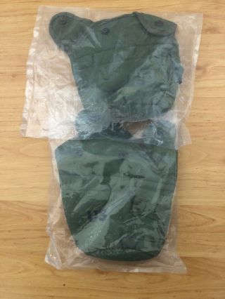 Us Military 1qt Canteen Cover Pouch Lc2 1 Quart Od Green With 2 - Alice Clips Euc