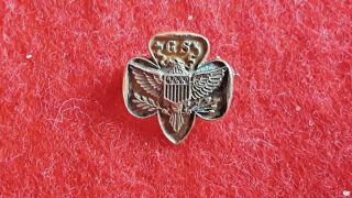 One Antique Girl Scout Emblem Member Small Pin 1930 