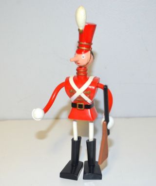 Marx Disney Babes In Toyland Marching Soldier & Rifle Flex Bendy Figure 1960s