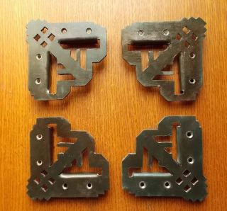 Four Craftsman Eastlake Hand - Crafted Screen Door Corners Or Brackets