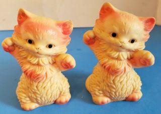 Five Rare Vintage 1950 ' s - 60 ' s Sun Rubber Company Cats,  Dog,  & Bear Squeak Toys 4
