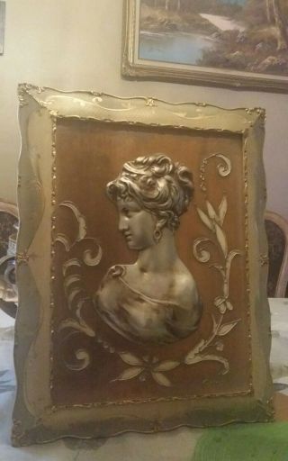 Andrew Kolb Gina 3 - D Woman Picture Frame Vintage.