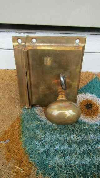 Vintage Sargent Solid Brass Door Knob Set With Deadbolt - - - As As It Gets - - -