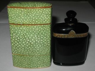 Vintage Caron Nuit De Noel Perfume Baccarat Style Bottle/box 1 Oz - Empty - 3 "