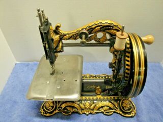 Antique Newton Wilson Princess Of Whales Sewing Machine Exc,  Cond