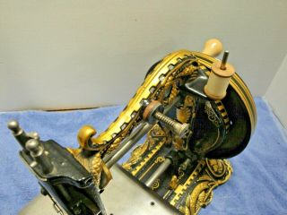 ANTIQUE NEWTON WILSON PRINCESS OF WHALES SEWING MACHINE EXC,  COND 8