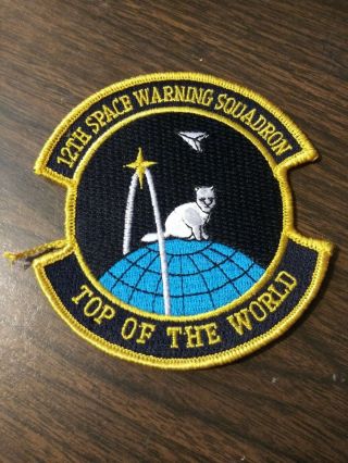 Us Air Force 12th Space Warning Squadron " Top Of The World " 4 " X 4 " Patch
