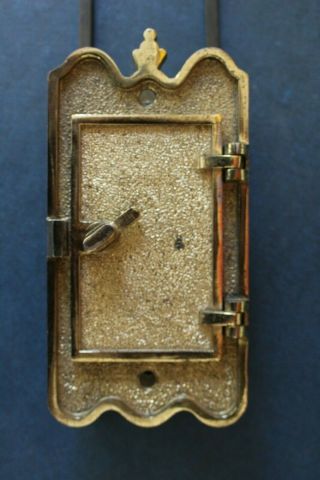 Vintage Brass Hardware Speakeasy Peep Door Insert w/Knocker Peabody Acker D - 802 4