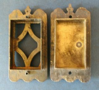 Vintage Brass Hardware Speakeasy Peep Door Insert w/Knocker Peabody Acker D - 802 5