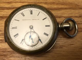 Antique Keystone Watch Company Silverroid Running Pocketwatch