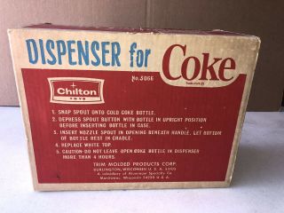 Vintage Chilton Toy Dispenser for Coke Coca Cola 7