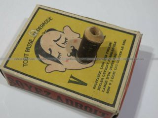 Scarce vintage 1944 - 1945 french made kid ' s surprise box caricaturing Hitler 5