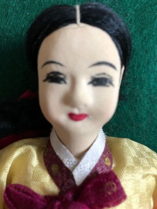 Vintage 1960S Korean Custom Hand Made Girl Doll 예쁜 각시 Korea 3