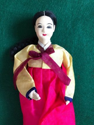 Vintage 1960S Korean Custom Hand Made Girl Doll 예쁜 각시 Korea 4