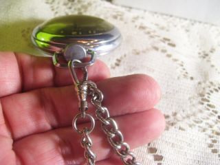 Vintage Rex Radium Pocket Watch with Chain 6