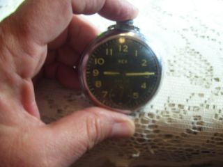 Vintage Rex Radium Pocket Watch with Chain 7