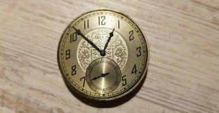 Antique Pocket Watch Movement - Elgin - 12s,  17 Jewels,  Runs