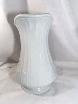 W Adams Antique White Ironstone Paneled Columbia Pitcher Imperial French Water 4