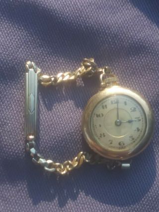 Vintage Swiss Fahys Montauk 15 Jewels Pocket Watch Gold Filled Recta Mrfg.