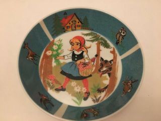 Vintage 1950 ' s Ornamin Little Red Melmac Dishes Children’s Cups Plate Bowl Blue 5