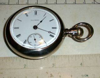 Illinois Sidewinder Antique American Pocket Watch Chalmers Patent G61 Circa 1893